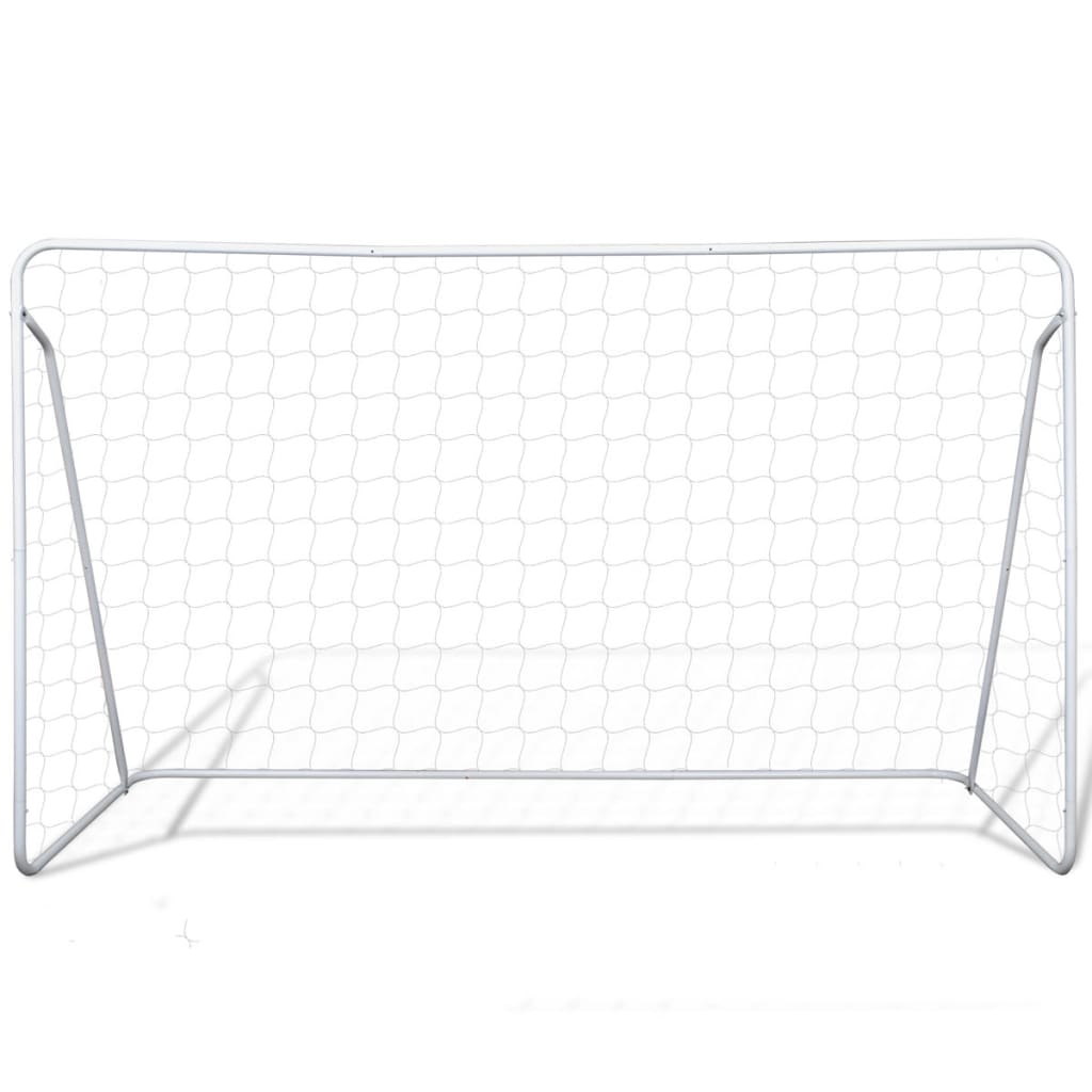 Vidaxl voetbaldoelset hoogwaardig 240x90x150 cm staal