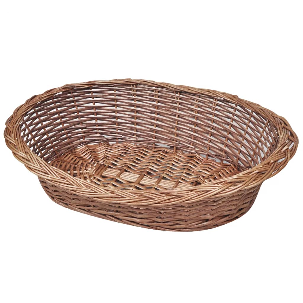 Vidaxl hondenmand huisdierenbed 50 cm natuurlijk wilgen