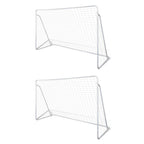 Vidaxl voetbalgoals 2 st 240x90x150 cm staal