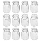 VidaXL Jampotten met sluiting 12 st 260 ml glas