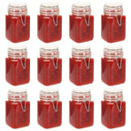 VidaXL Jampotten met sluiting 12 st 260 ml glas