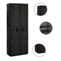 Vidaxl schoenenkast 60x30x166 cm stof zwart