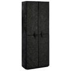 Vidaxl schoenenkast 60x30x166 cm stof zwart