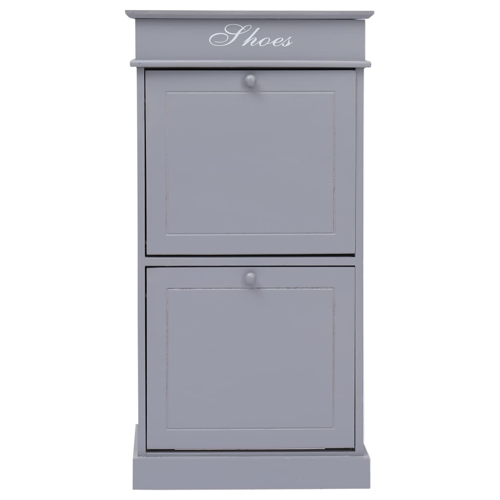 Vidaxl schoenenkast 50x28x98 cm paulowniahout grijs