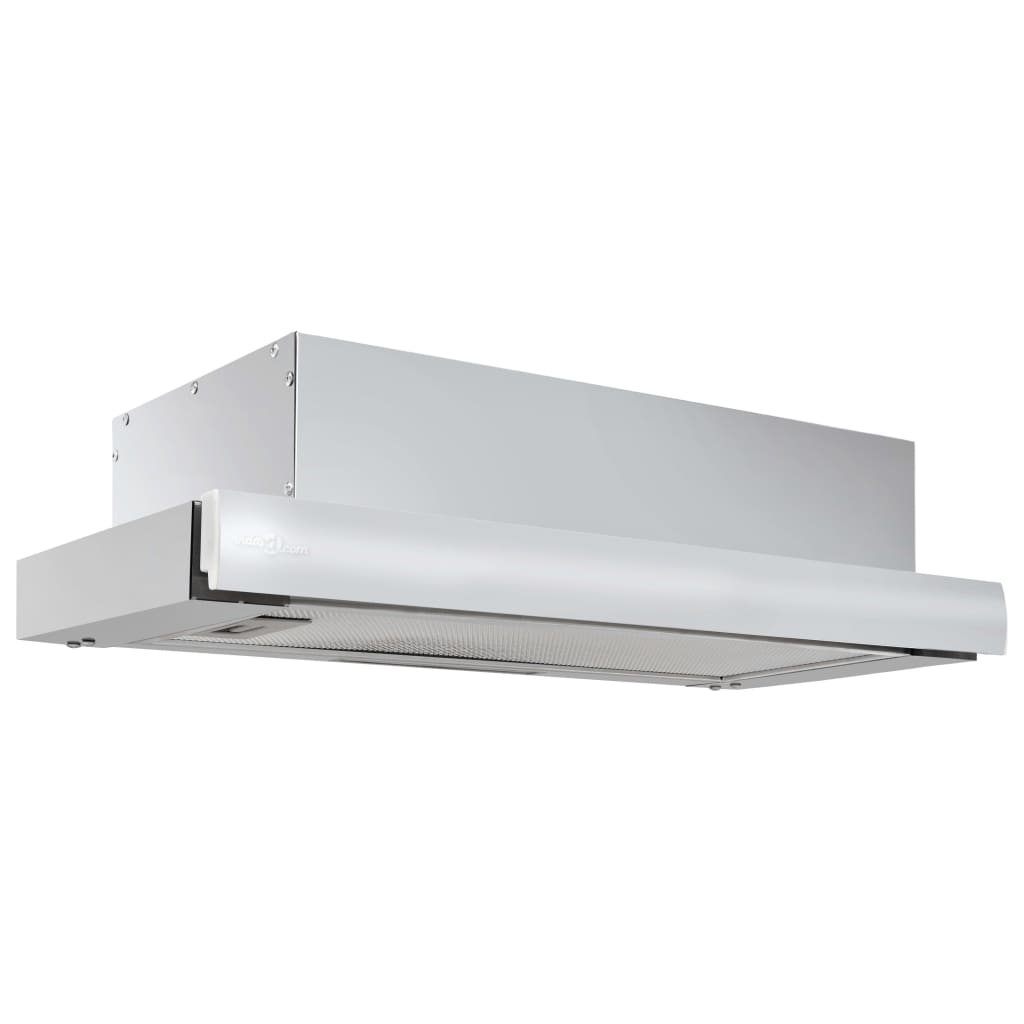VidaXL Afzuigkap inbouw slank 480 m³ u aluminium roestvrij staal