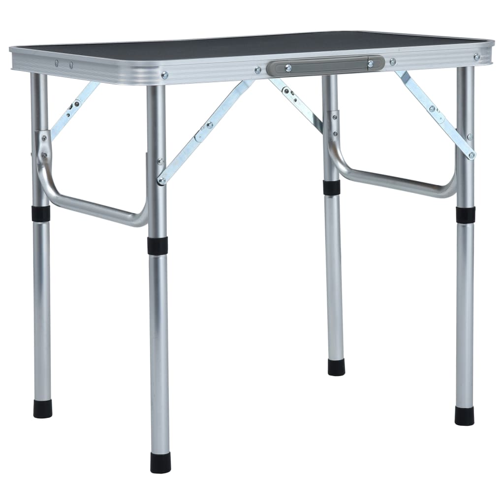 VidaXL Campingtafel inklapbaar 60x45 cm aluminium grijs