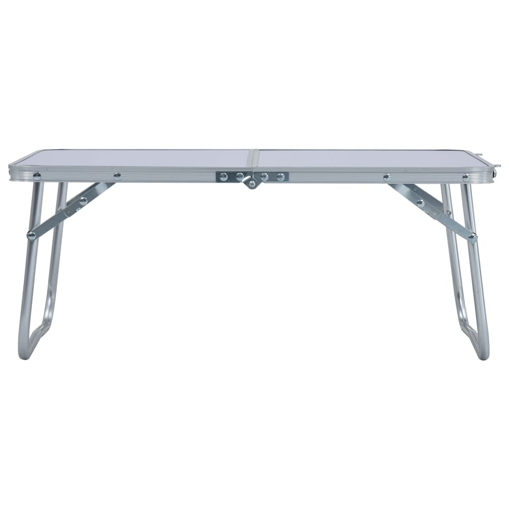 VidaXL Campingtafel inklapbaar 60x40 cm aluminium wit