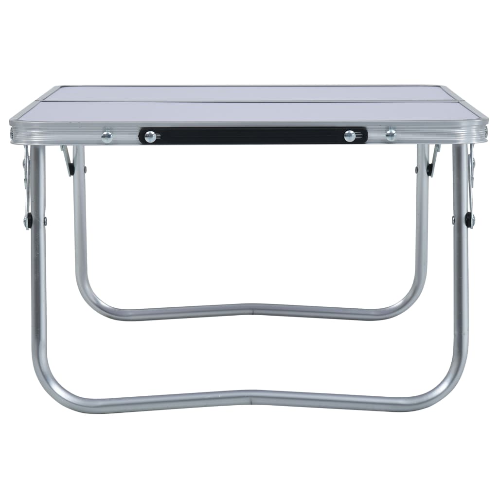 VidaXL Campingtafel inklapbaar 60x40 cm aluminium wit