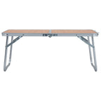 VidaXL Campingtafel inklapbaar 60x40 cm aluminium bruin