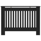Vidaxl radiatorombouw 112x19x81,5 cm mdf zwart