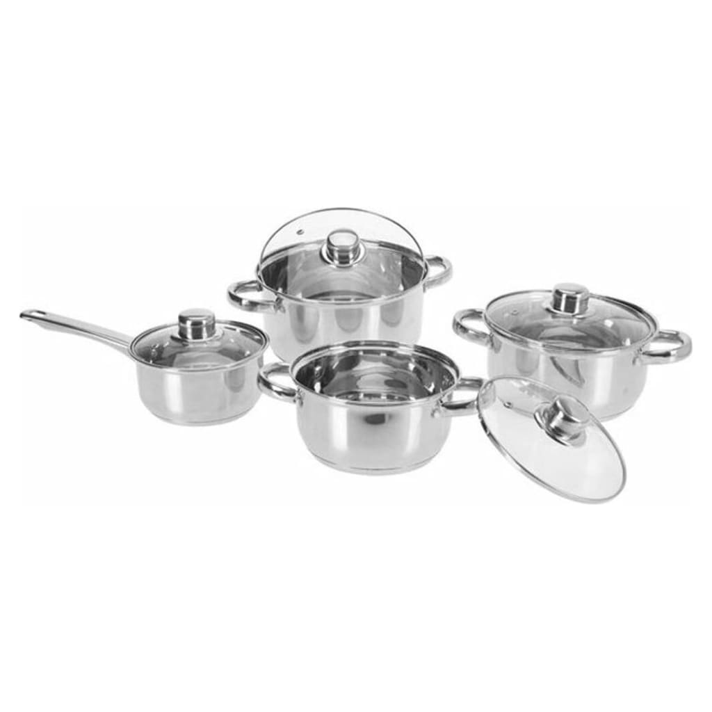 Excellent houseware pannenset 8-delig rvs