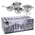Excellent houseware pannenset 8-delig rvs