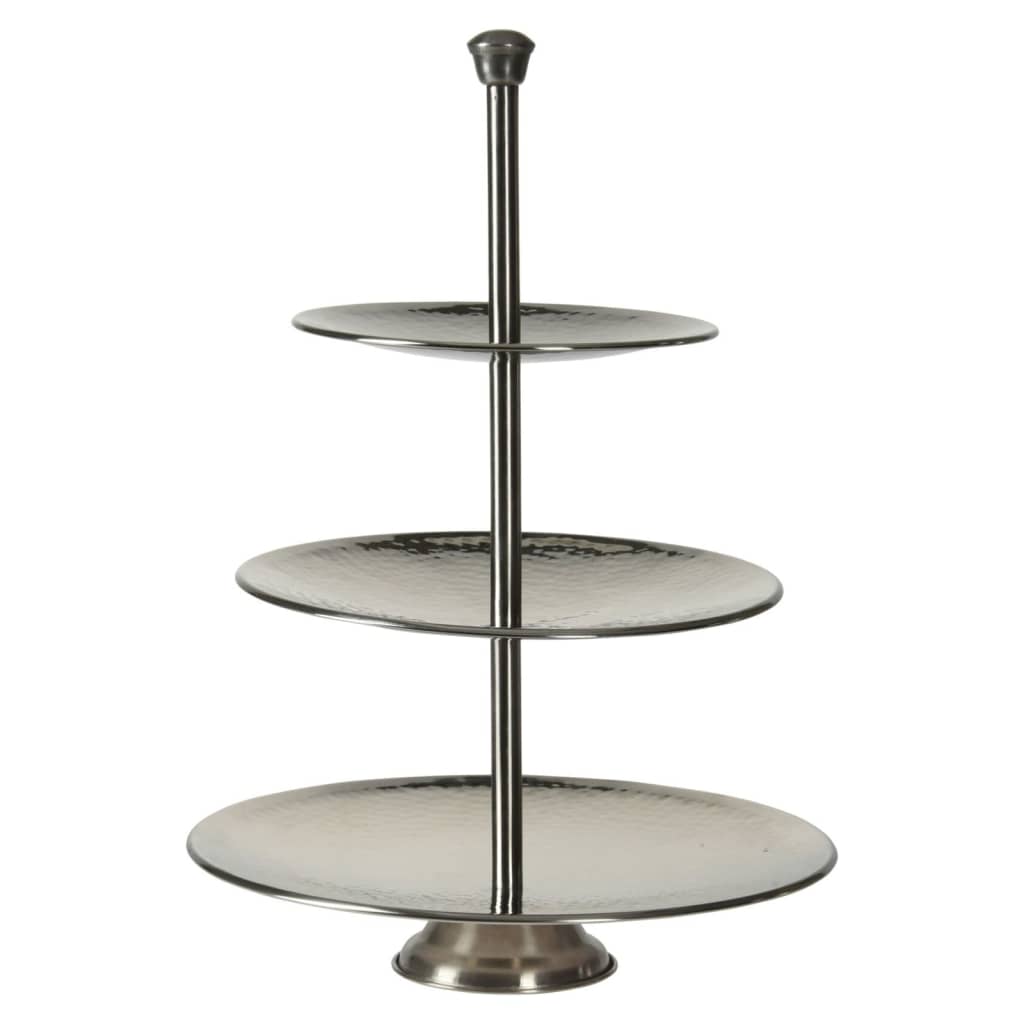 Excellent Houseware Houseware Etagère 3-laags 36,5 cm roestvrij staal