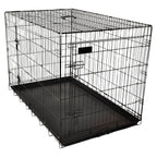 FLAMINGO FLAMINGO Draadkooi Mezo met schuifdeur S 43x61x50 cm zwart