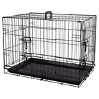 FLAMINGO FLAMINGO Draadkooi Mezo met schuifdeur M 47x77x55 cm zwart