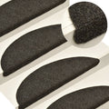 Vidaxl trapmatten zelfklevend 15 stuks 56x17x3 cm antraciet halfrond
