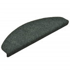 Vidaxl trapmatten zelfklevend 15 stuks 65x21x4 cm groen halfrond groot