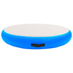 Vidaxl gymnastiekmat met pomp opblaasbaar 100x100x10 cm pvc blauw