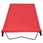 VidaXL Campingbedden 2 st 180x60x19 cm oxford stof en staal rood
