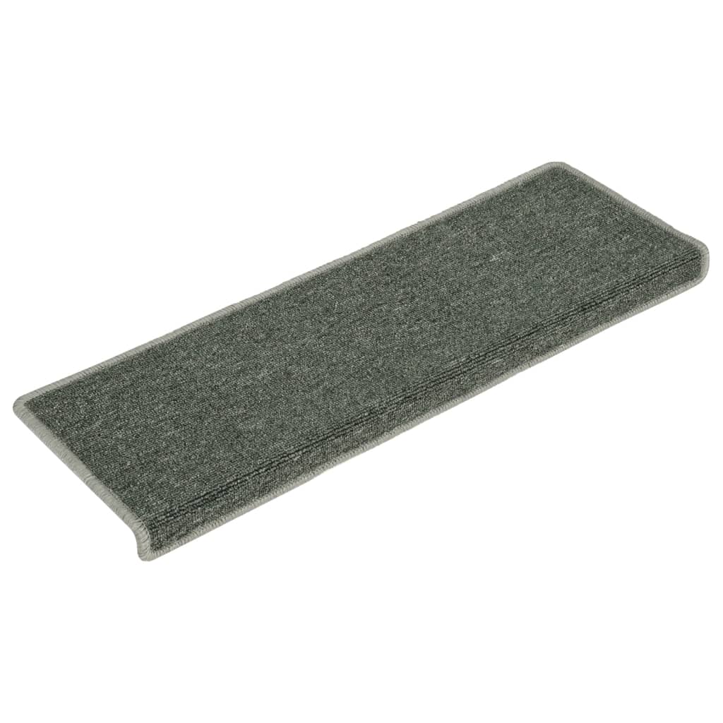Vidaxl trapmatten 15 st 65x21x4 cm groen halfrond groot