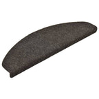 Vidaxl trapmatten zelfklevend 10 st 65x21x4 cm antraciet halfrond groot