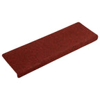 Vidaxl trapmatten zelfklevend 5 stuks 65x21x4 cm bordeaux rood rechthoekige rand