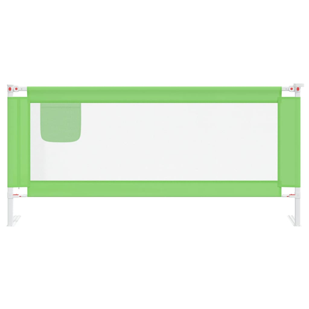 Vidaxl bedhekje peuter 200x25 cm stof groen
