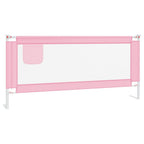 Vidaxl bedhekje peuter 200x25 cm stof roze