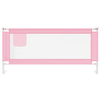 Vidaxl bedhekje peuter 200x25 cm stof roze