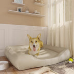 VidaXL Hondenmand 105x80x25 cm kunstleer beige