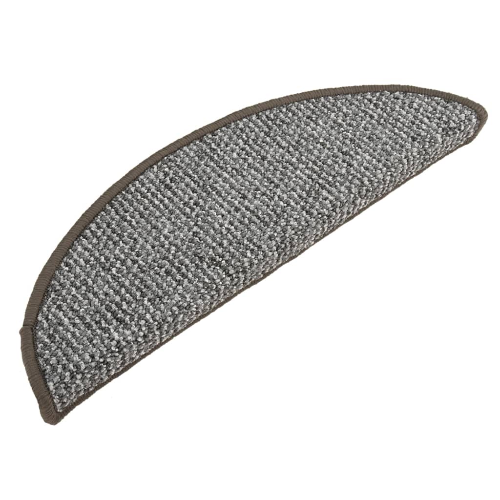 VidaXL Trapmatten 15 st 65x21x4 cm grijs