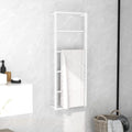 Vidaxl handdoekenrek wit 45x10x115 cm staal