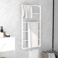 Vidaxl handdoekenrek wit 60x10x116 cm staal
