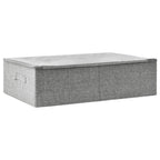 Vidaxl opbergbox 70x40x18 cm stof grijs