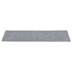 Vidaxl trapmatten zelfklevend 15 stuks 76x20 cm lichtgrijs rechthoekig