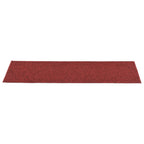 Vidaxl trapmatten zelfklevend 15 stuks 76x20 cm bordeaux rood rechthoekig