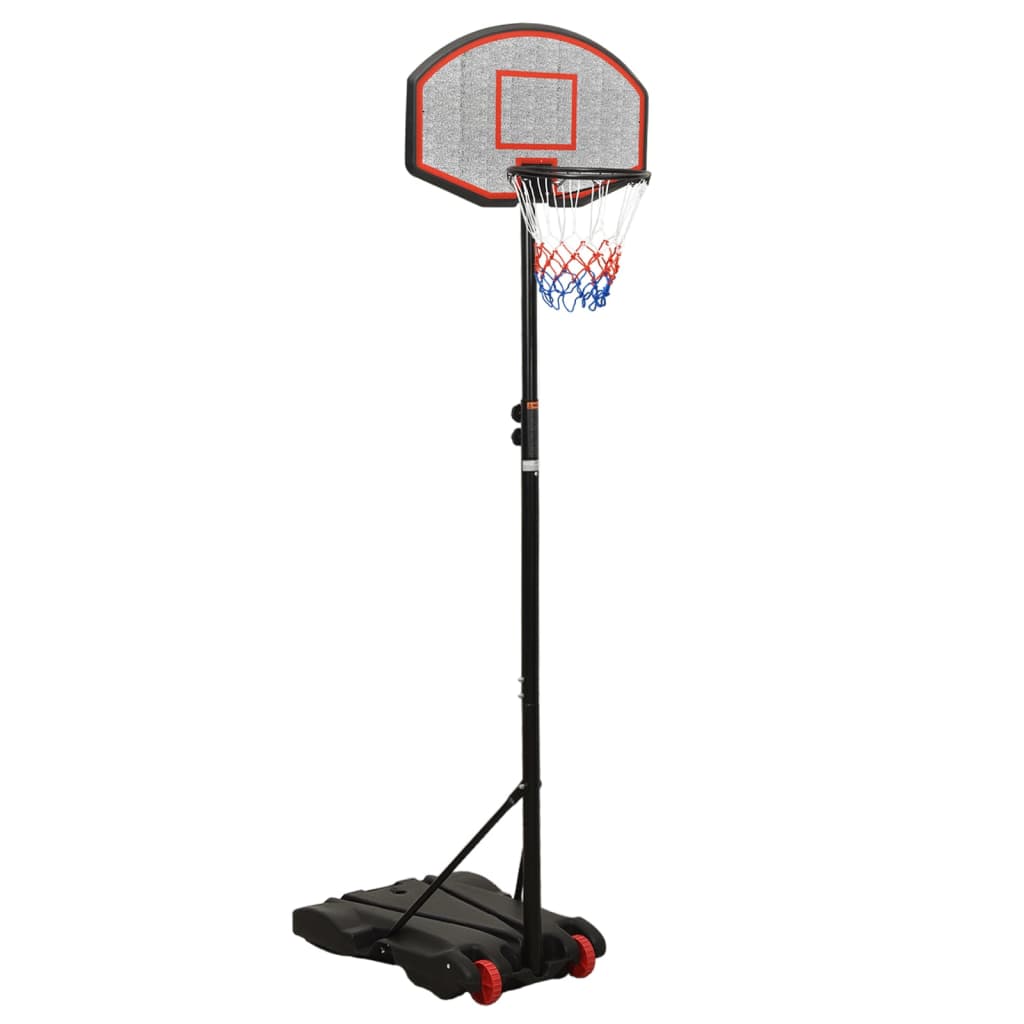 Vidaxl basketbalstandaard 216-250 cm polyethyleen zwart