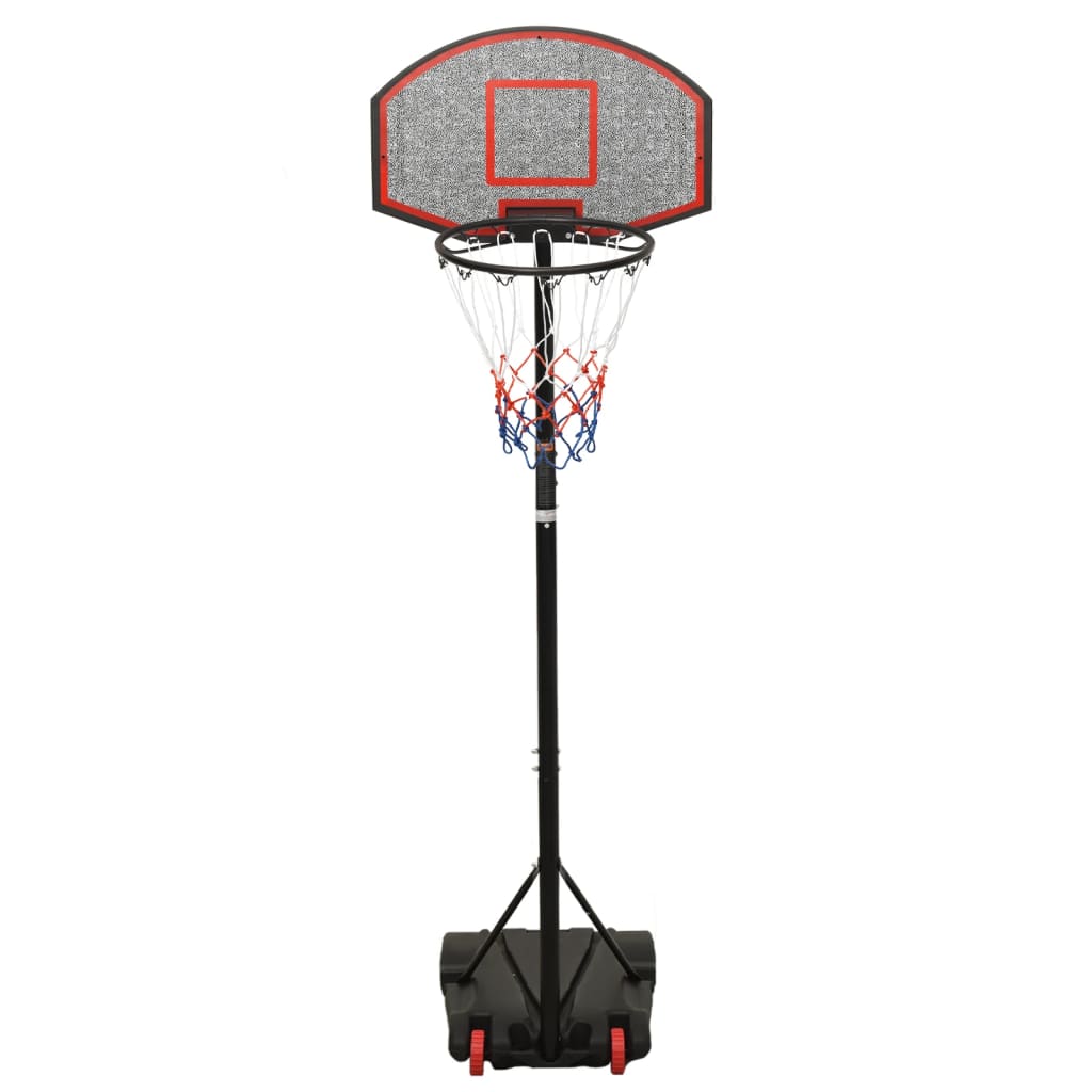 Vidaxl basketbalstandaard 216-250 cm polyethyleen zwart
