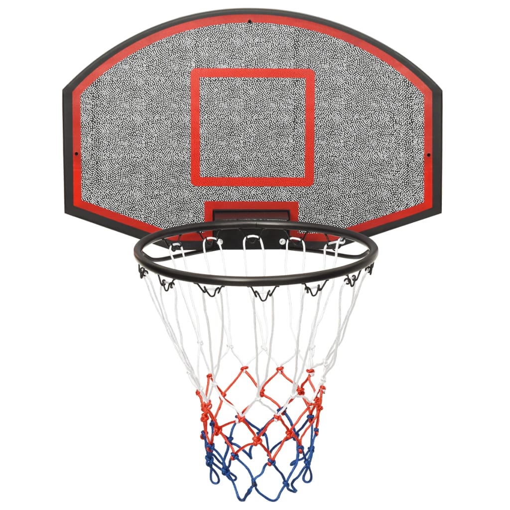 Vidaxl basketbalbord 71x45x2 cm polyetheen zwart