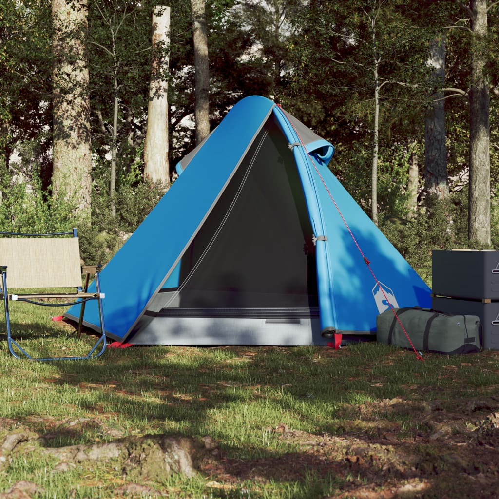 Vidaxl koepeltent 2-persoons waterdicht blauw