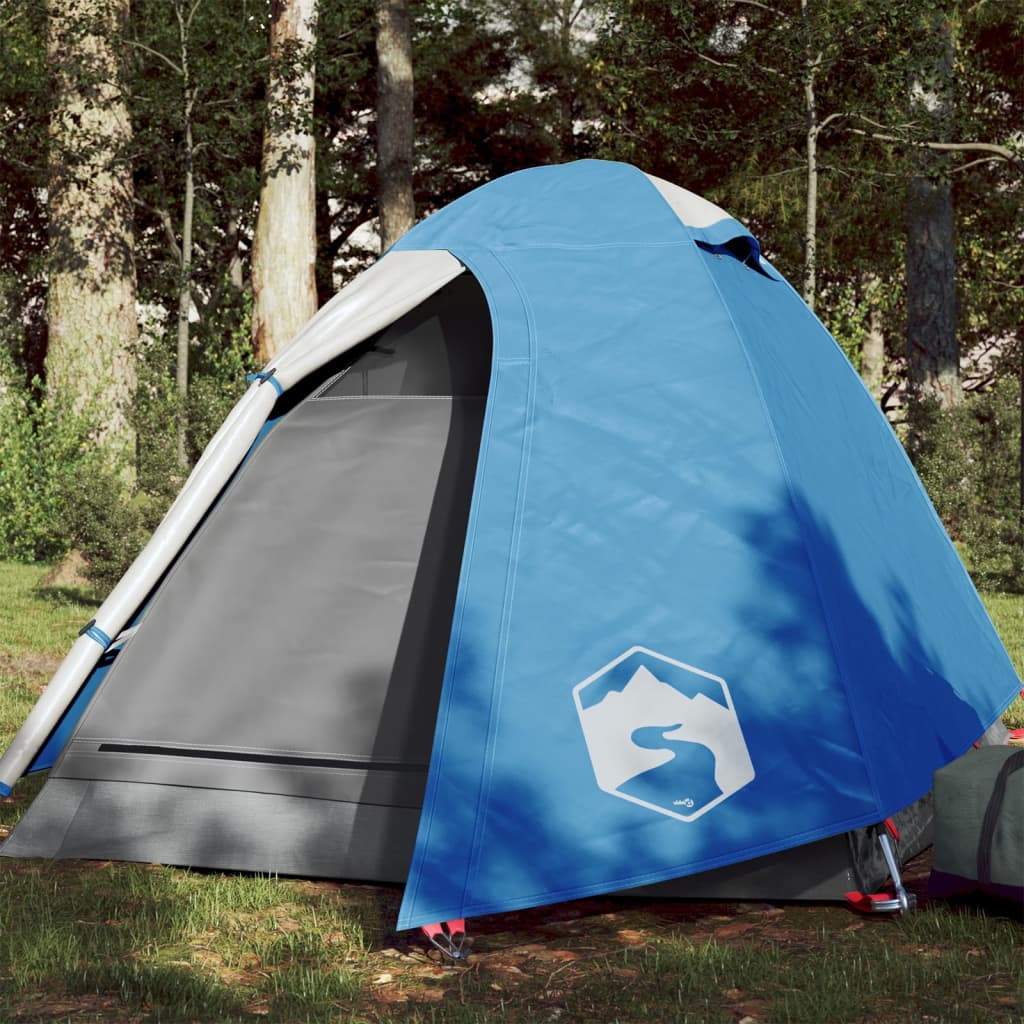 Vidaxl koepeltent 2-persoons waterdicht blauw