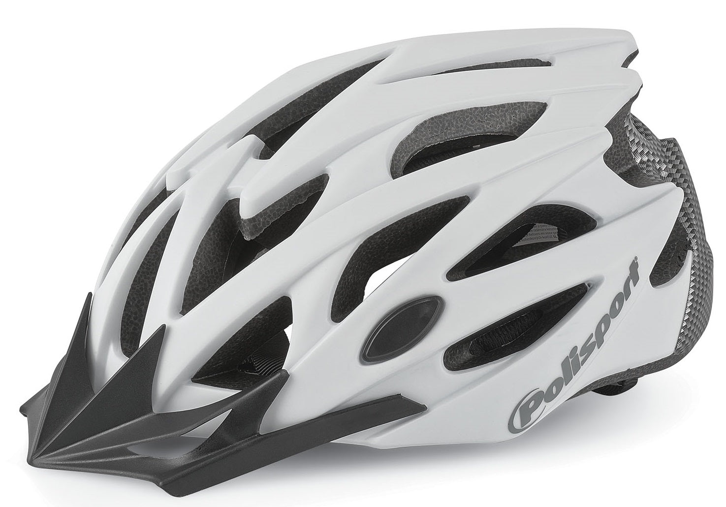Polisport twig fietshelm l 58-61cm wit mat carbon