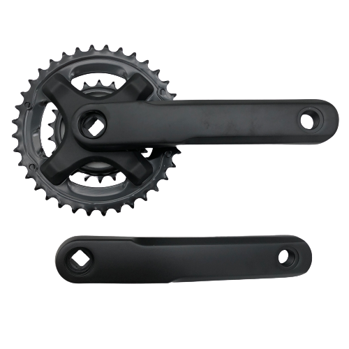 Samox crankset 170 mm dual 36-22t 9 speed mat zwart - 4 mm