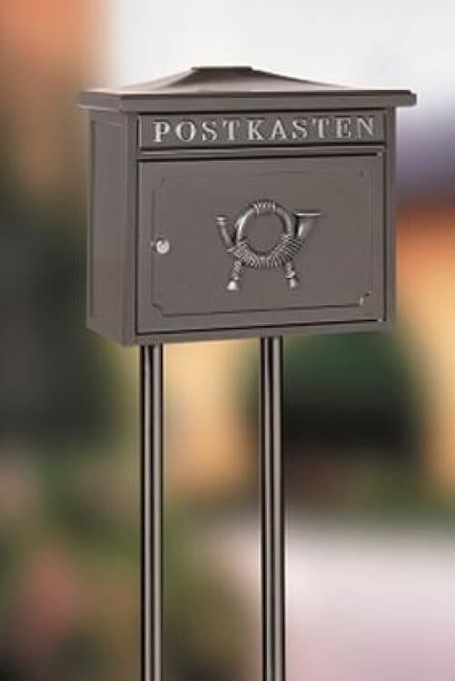 Universele brievenbus palen zwart
