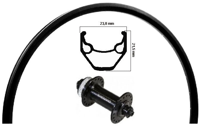 Kgs voorwiel 28 inch (622) zac2000 spaken zwart centerlock
