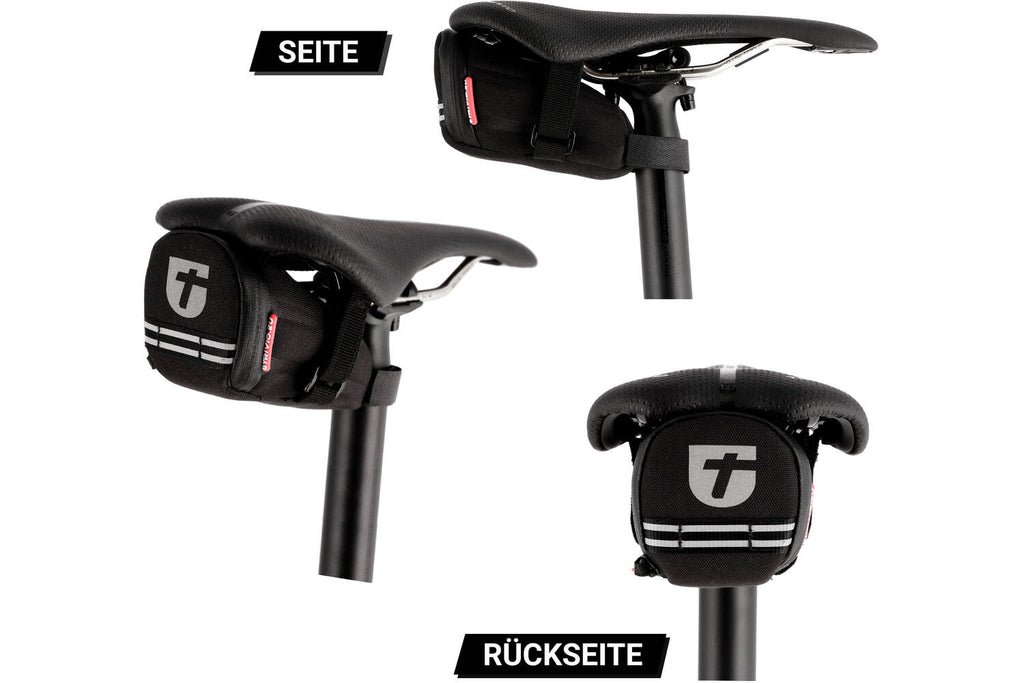 Trivio - elite foaming zadeltas met strap xs