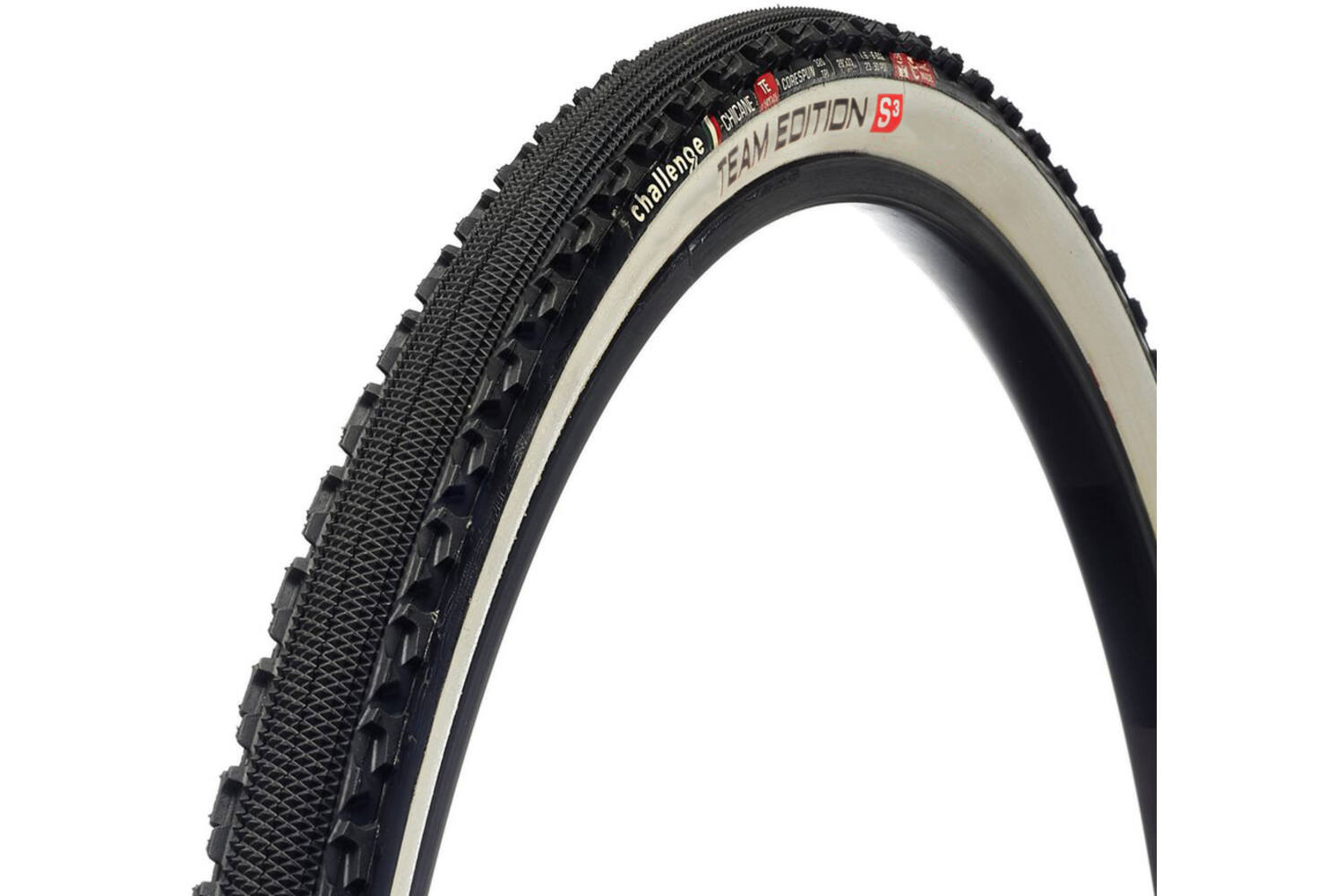 Challenge - chicane team edition handmade tubular 700x33c zwart wit