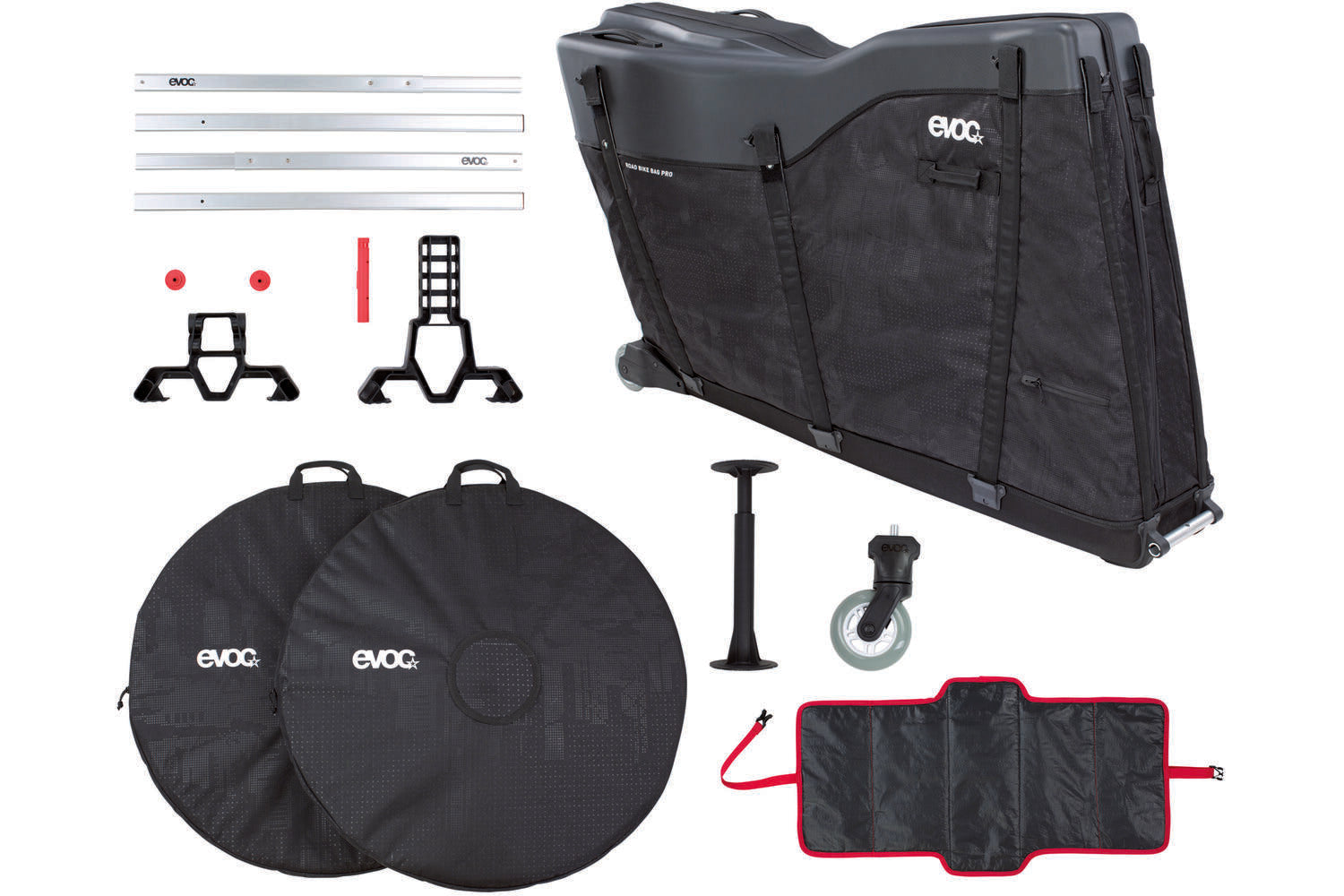 Road bike travel bag pro / black / 300l