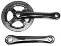 Ms kettingwiel/crankset aluminium 28 tands 152 mm 1/8 + 3/32 zwart
