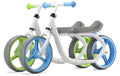 loopfiets pex kids scooter "max-speed" aluminium - blauw/wit